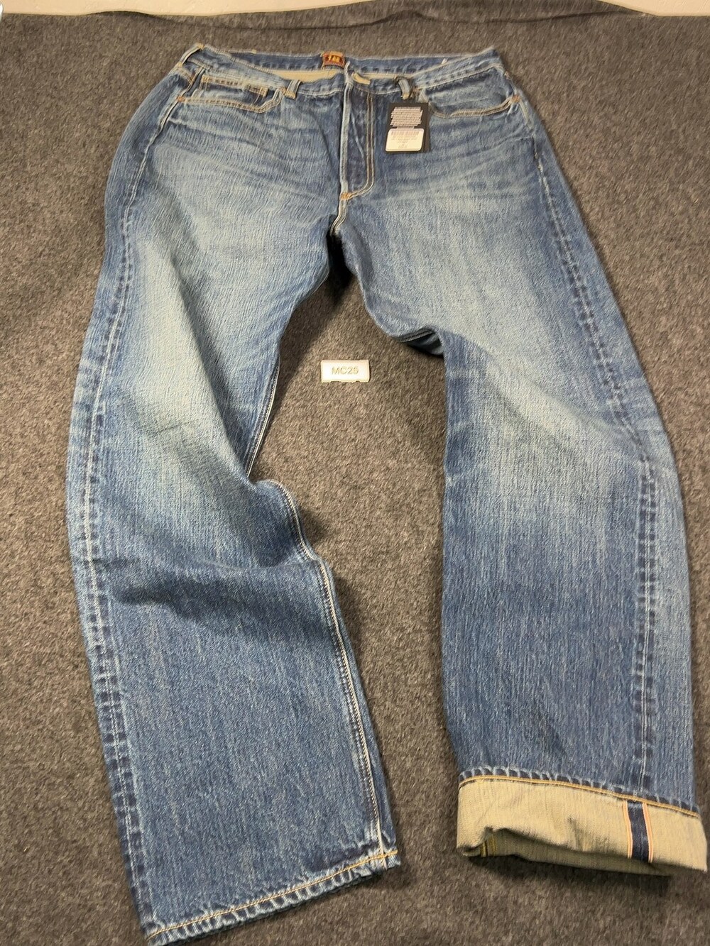 Buck Mason X Lee Loomstate Selvedge Jean Mens Sz 34 NWI Msrp298 [MC25]